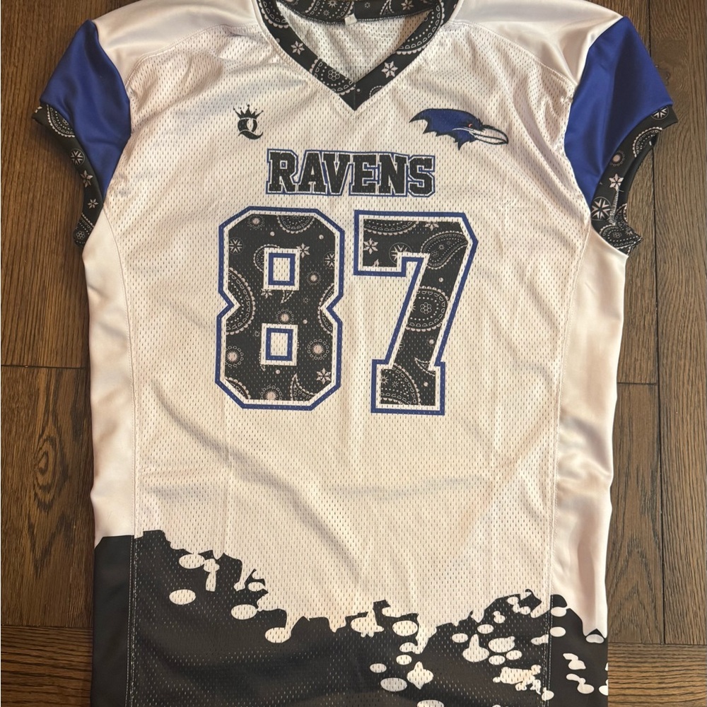 Ravens White and Blue Jersey